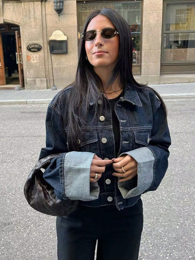 Helena | Casual jacket for women with roll-up sleeves