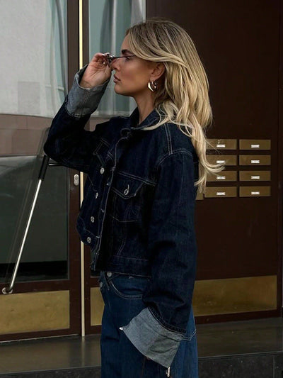 Helena | Casual jacket for women with roll-up sleeves