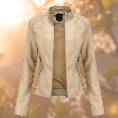 Nanna | Leather jacket spring biker jacket