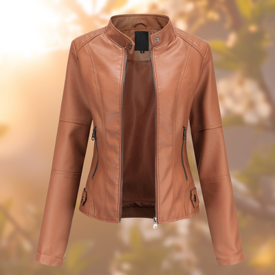 Nanna | Leather jacket spring biker jacket
