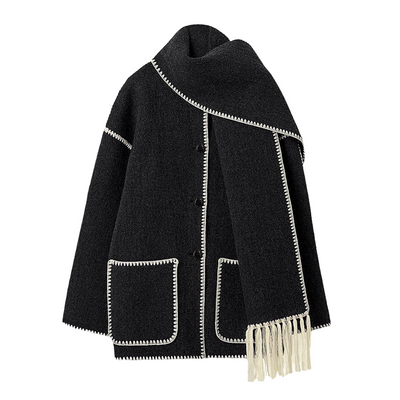 Leonie | Women's scarf jacket for autumn and winter