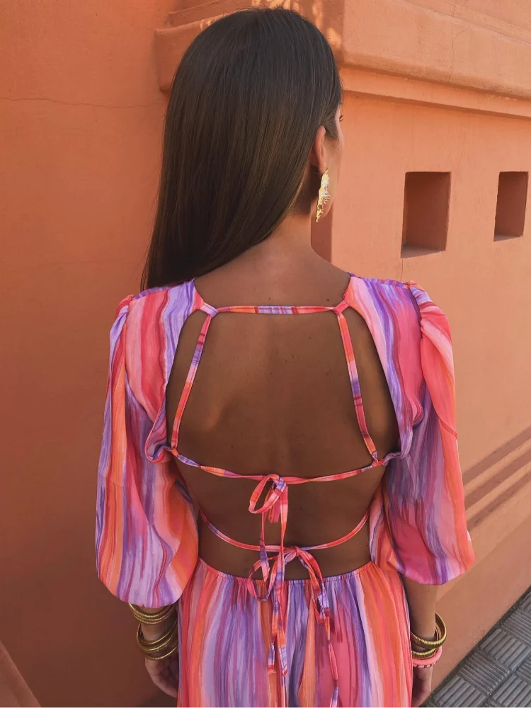 La Sol | Backless lightweight summer dress