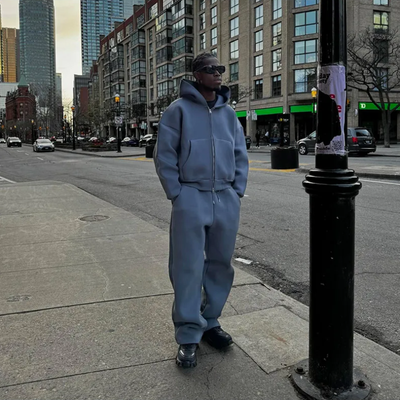 FlexFit | Joggers & hoodie in streetwear look set