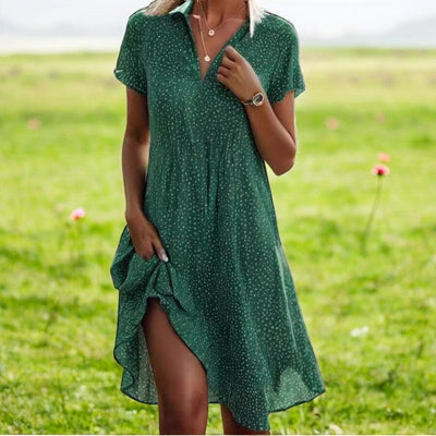 Katea | V-neck midi dress