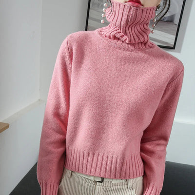 Tina | Warm women's jumper with an elegant roll neck