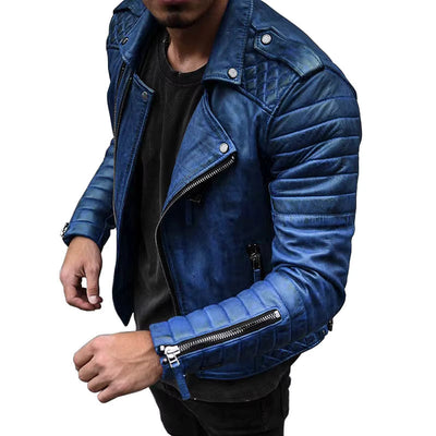 Luca | Stylish and modern leather jacket for men