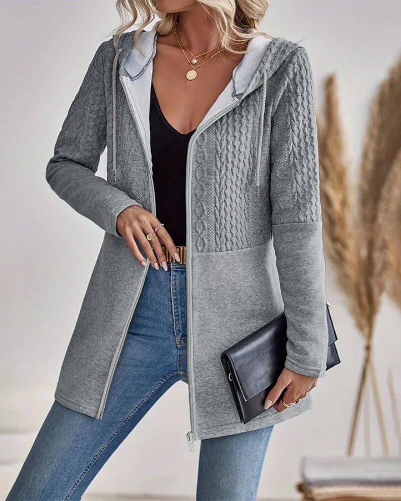 Tessa | Stylish women's hoodie with zip