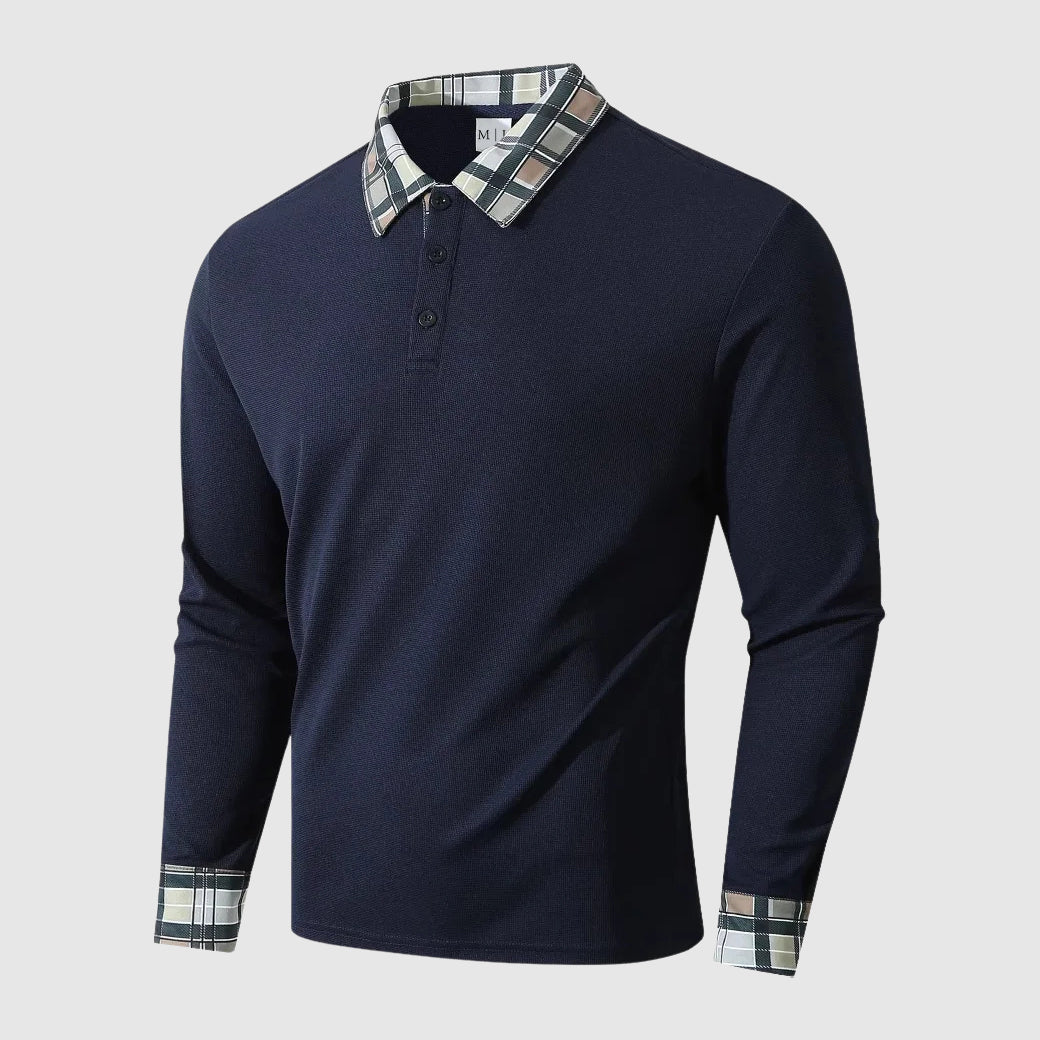 Jonas | Modern long-sleeved shirt with classic collar