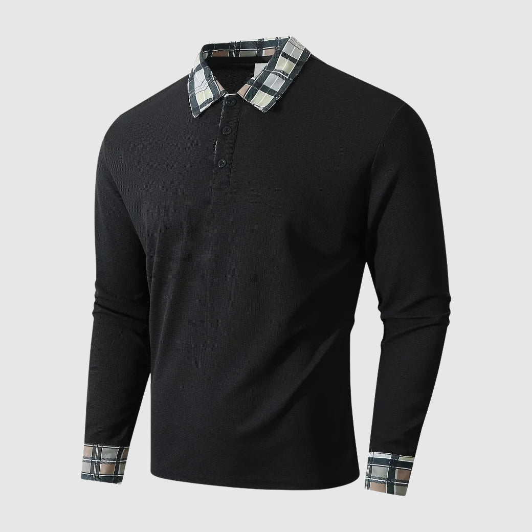 Jonas | Modern long-sleeved shirt with classic collar