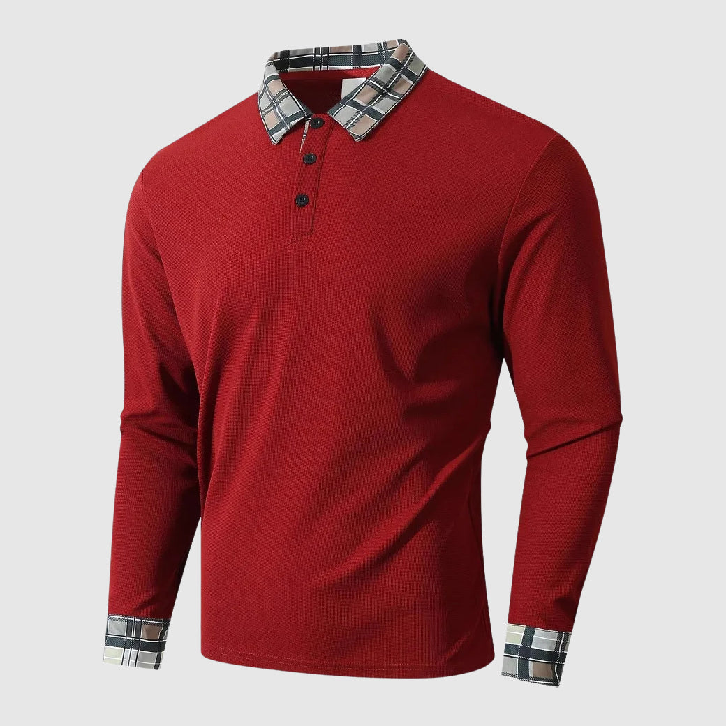 Jonas | Modern long-sleeved shirt with classic collar