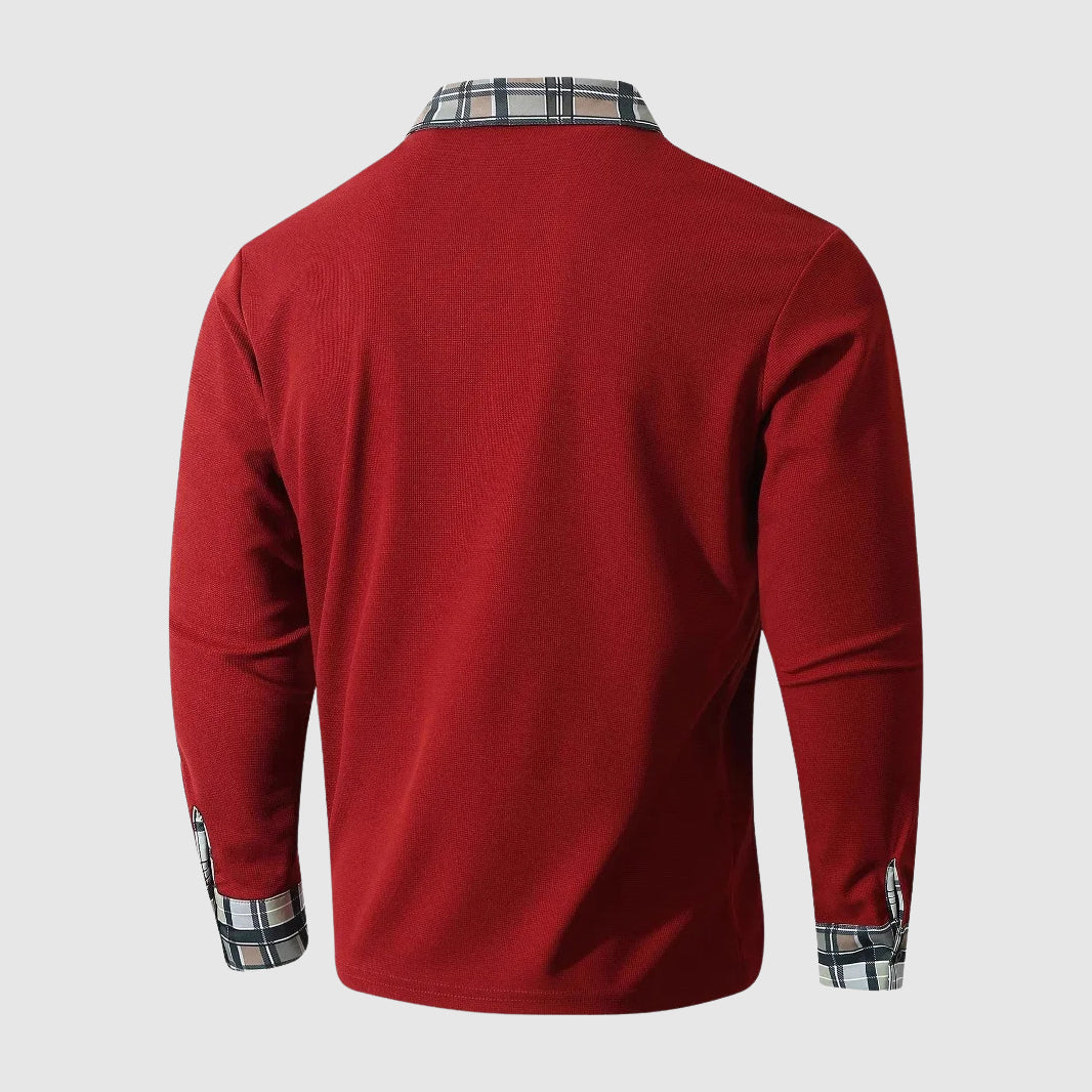 Jonas | Modern long-sleeved shirt with classic collar