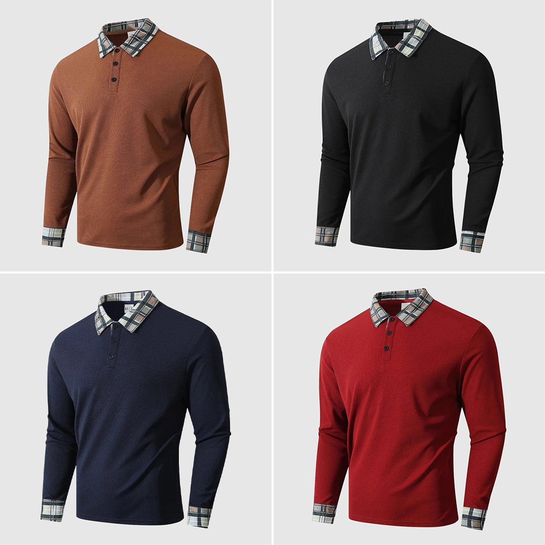 Jonas | Modern long-sleeved shirt with classic collar