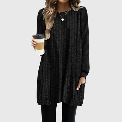 Elena | Ribbed knit tunic in a modern design