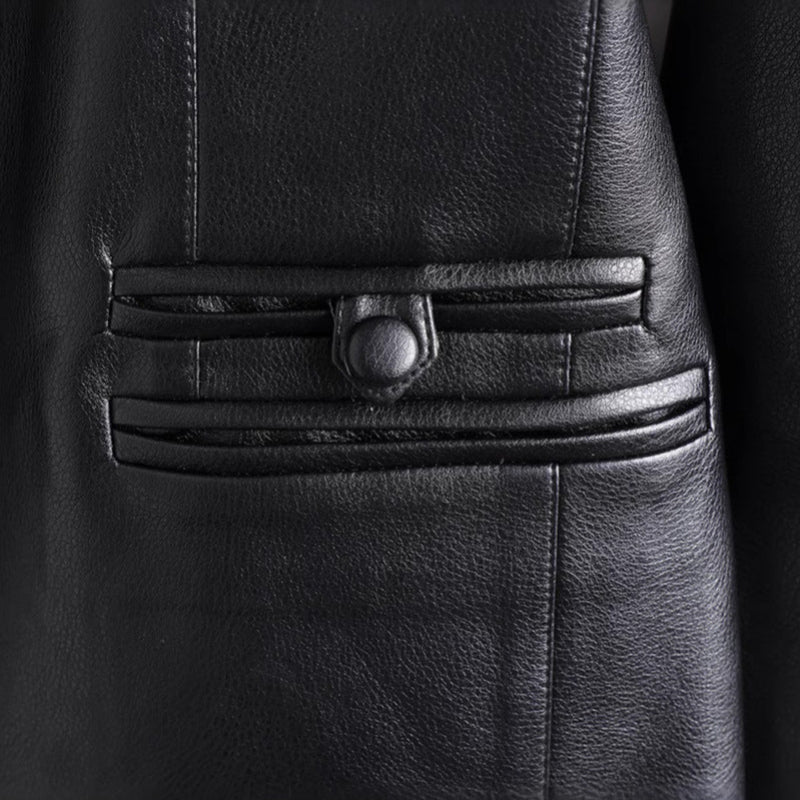 Elena | Iconic leather jacket with a modern design