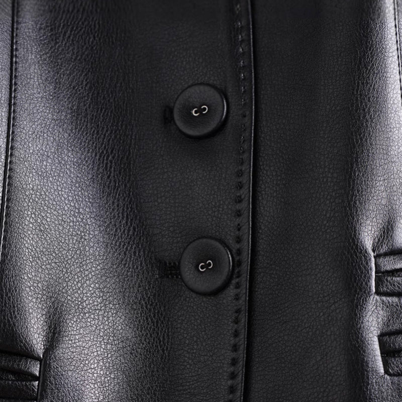 Elena | Iconic leather jacket with a modern design
