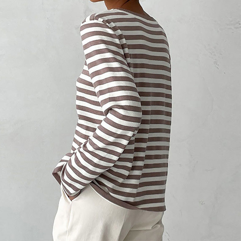 Elegant striped T-shirt | Light summery fabric