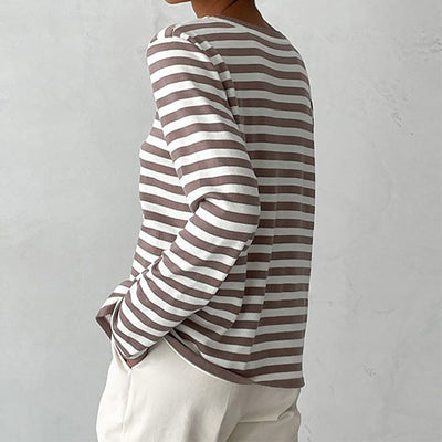 Elegant striped T-shirt | Light summery fabric