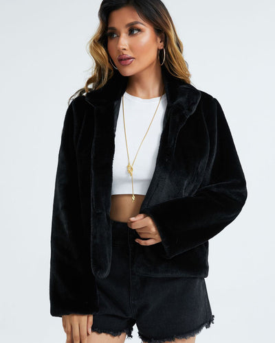 Clara | Stylish faux leather jacket for cold days