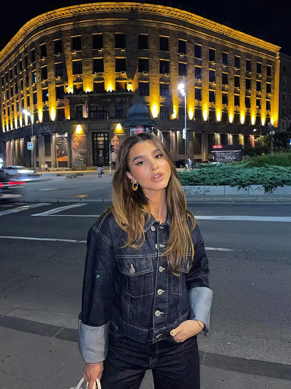 Helena | Casual jacket for women with roll-up sleeves