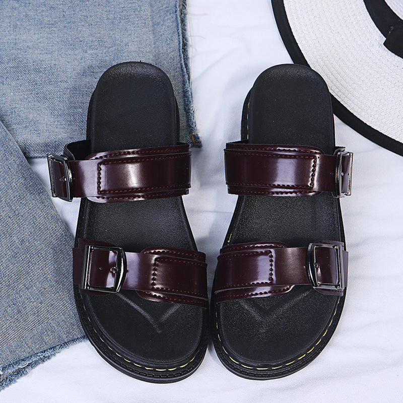 Lena | Comfortable summer platform sandals with buckle