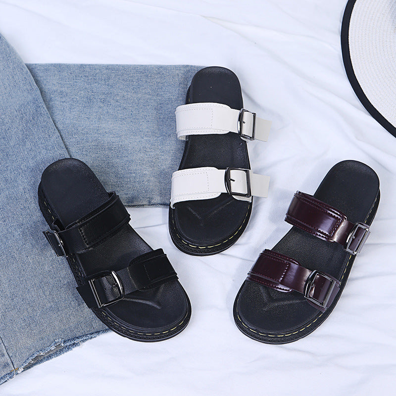Lena | Comfortable summer platform sandals with buckle