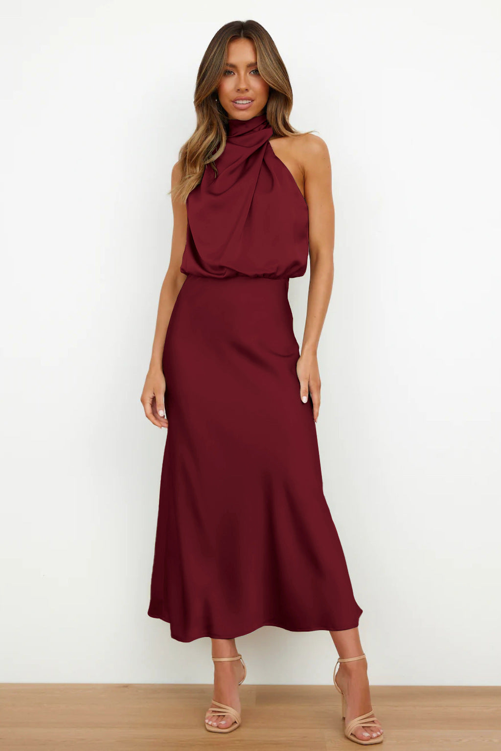 Verona | Long satin dress