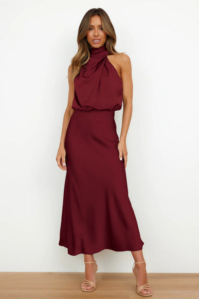 Verona | Long satin dress