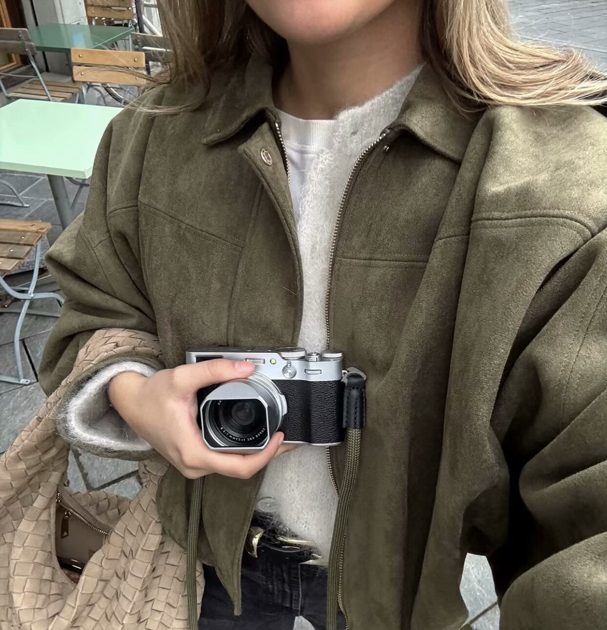 Lina | Stylish suede jacket for women in a pilot look