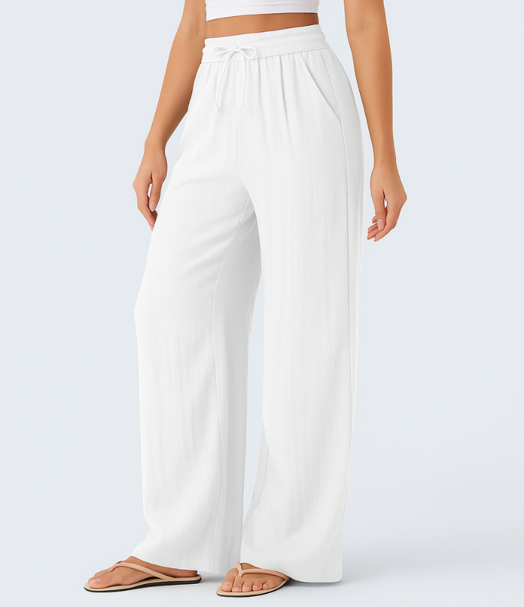 Elena | Comfortable women's linen trousers for warm days