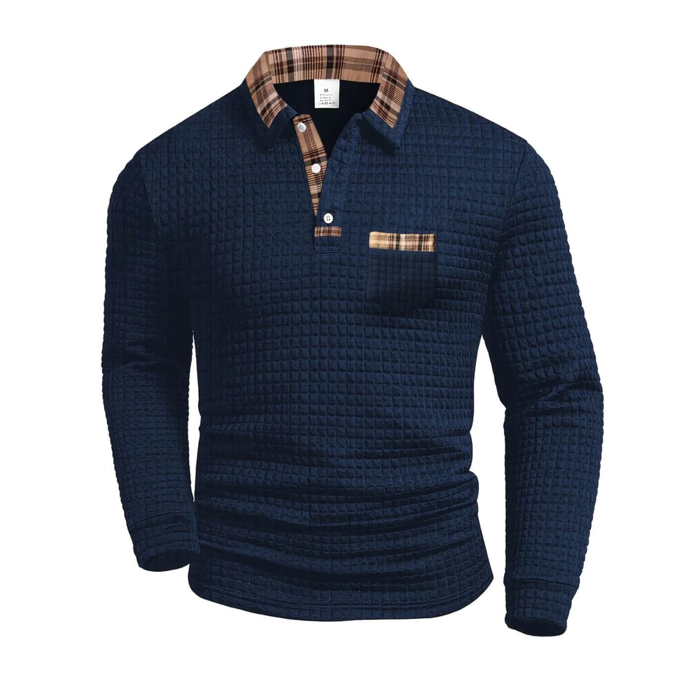 Milan | Trendy men's long-sleeved shirt with pattern