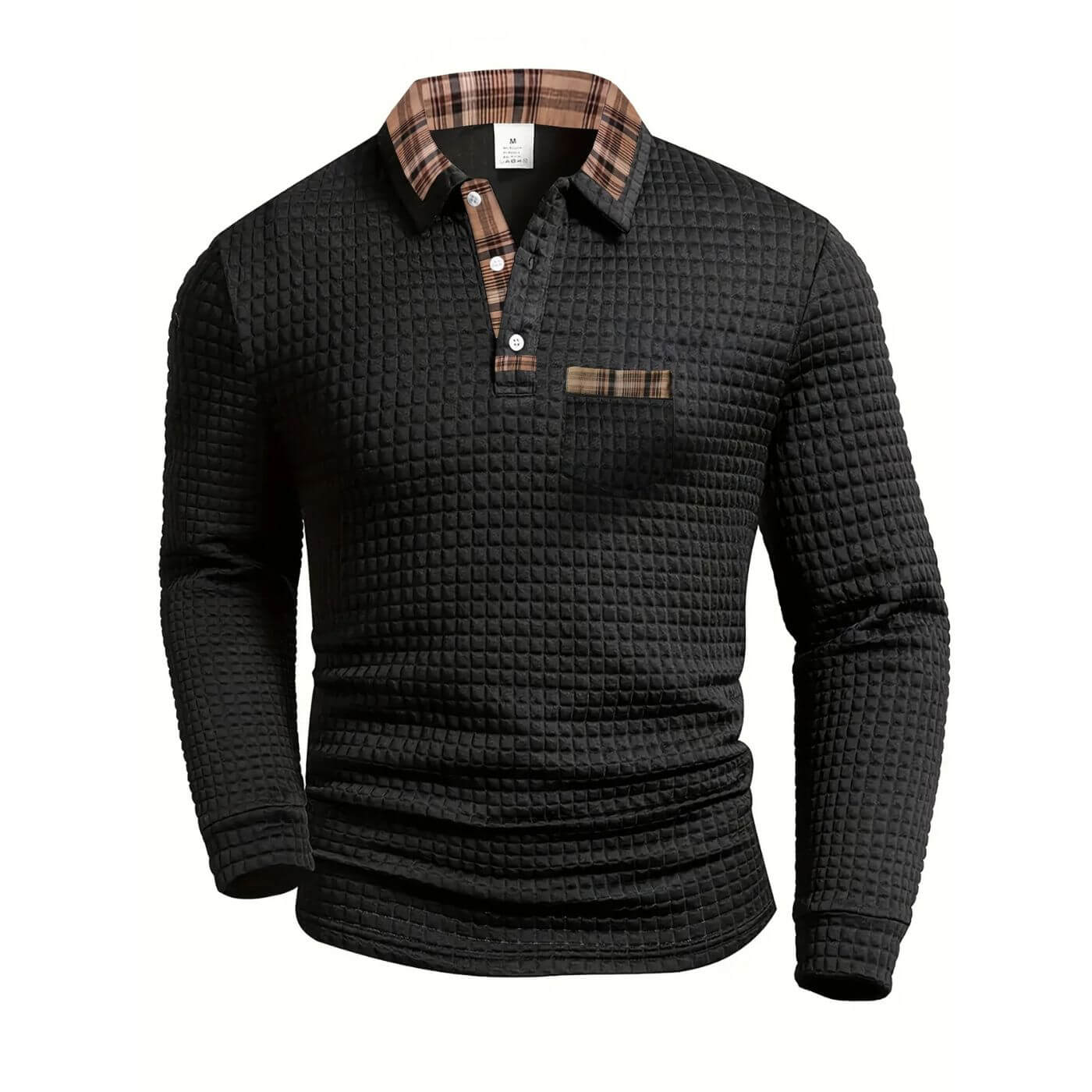 Milan | Trendy men's long-sleeved shirt with pattern