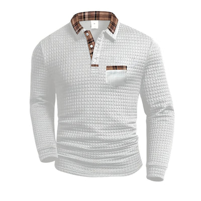 Milan | Trendy men's long-sleeved shirt with pattern