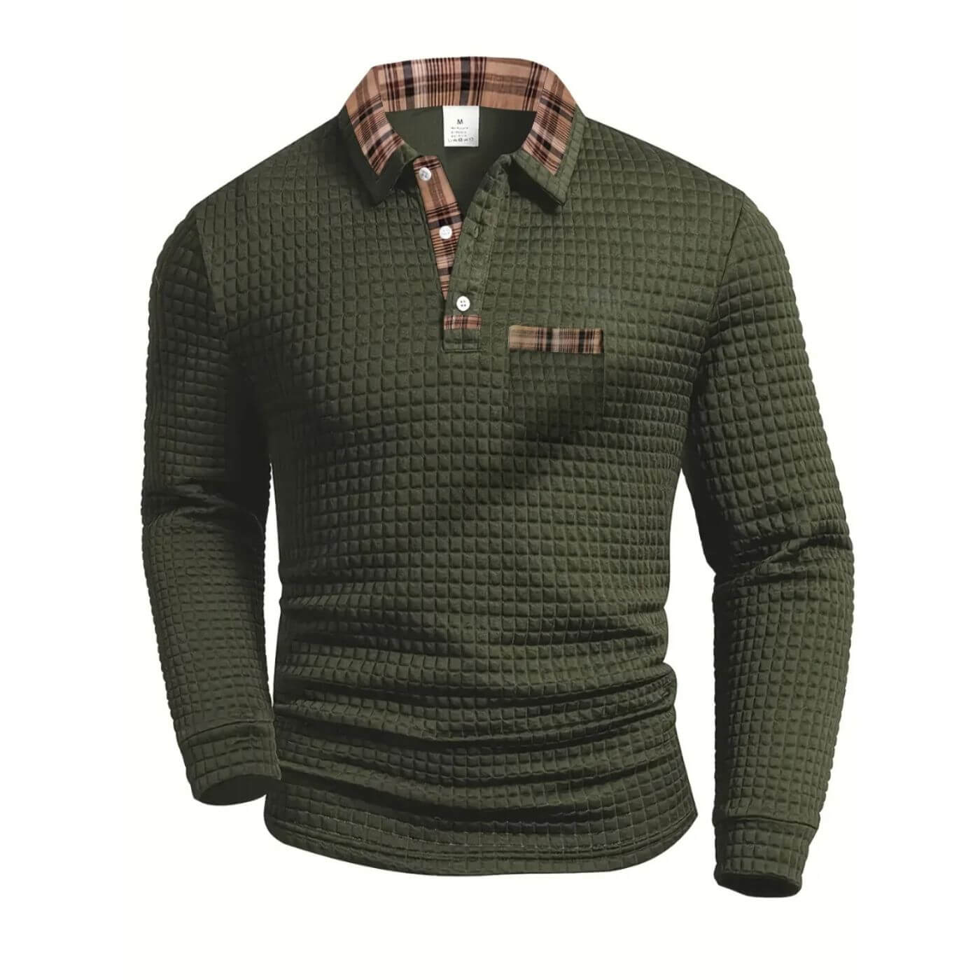 Milan | Trendy men's long-sleeved shirt with pattern