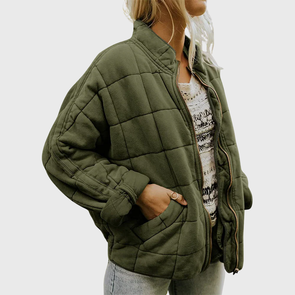 Clara | Quilted jacket with zip in a modern style