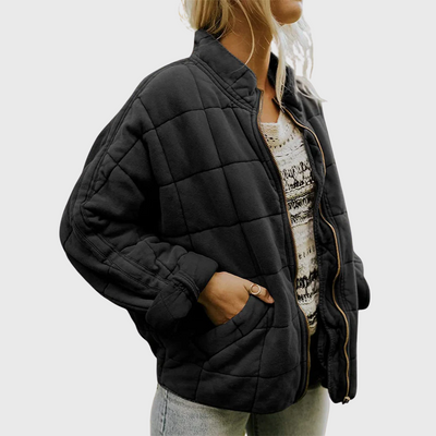Clara | Quilted jacket with zip in a modern style