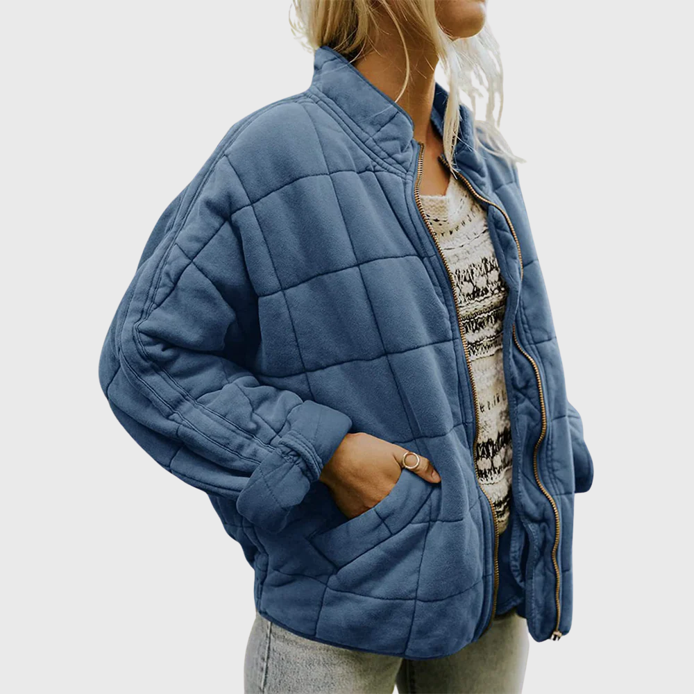 Clara | Quilted jacket with zip in a modern style