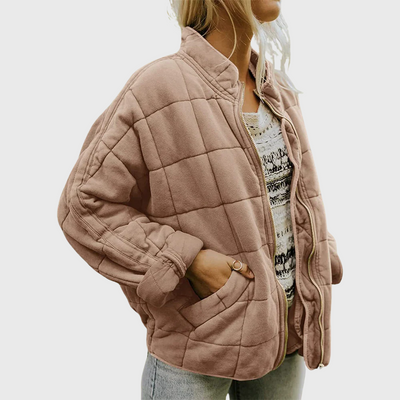 Clara | Quilted jacket with zip in a modern style