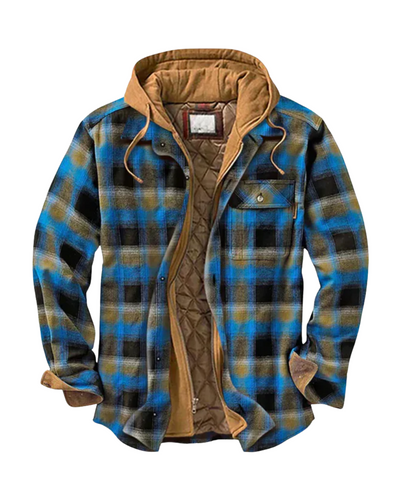 Liora | Patchwork checked jacket in a modern, trendy style