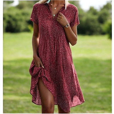 Katea | V-neck midi dress