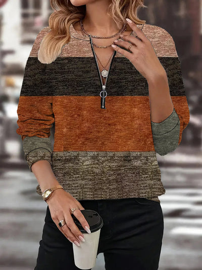 Mara | Casual women's jumper with modern graphic design