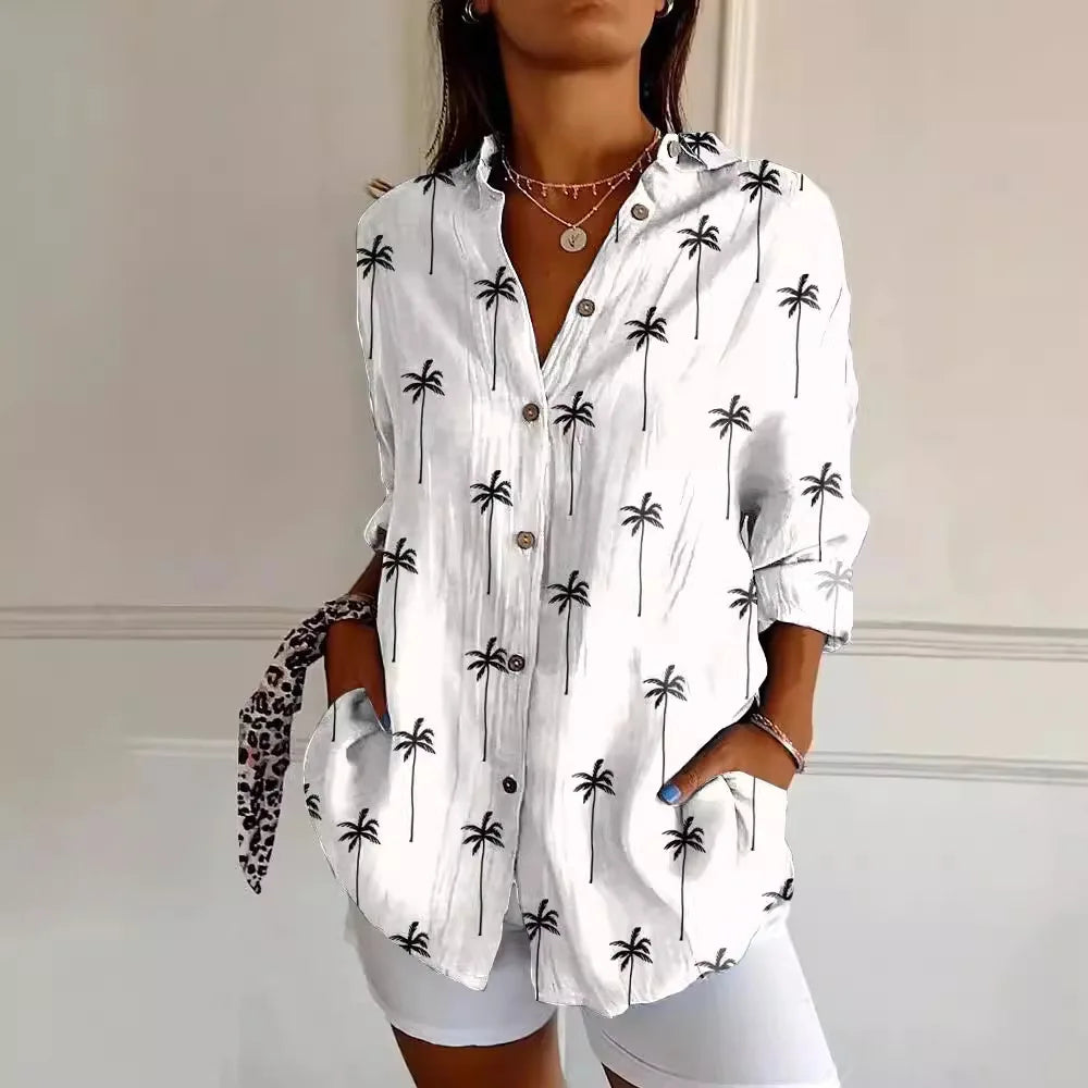 Natalie | Colourful patterned blouse