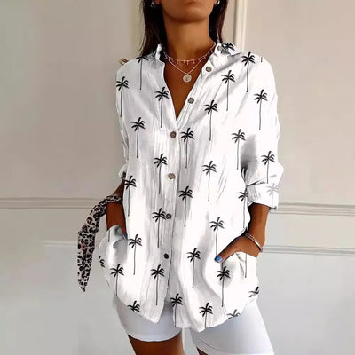 Natalie | Colourful patterned blouse