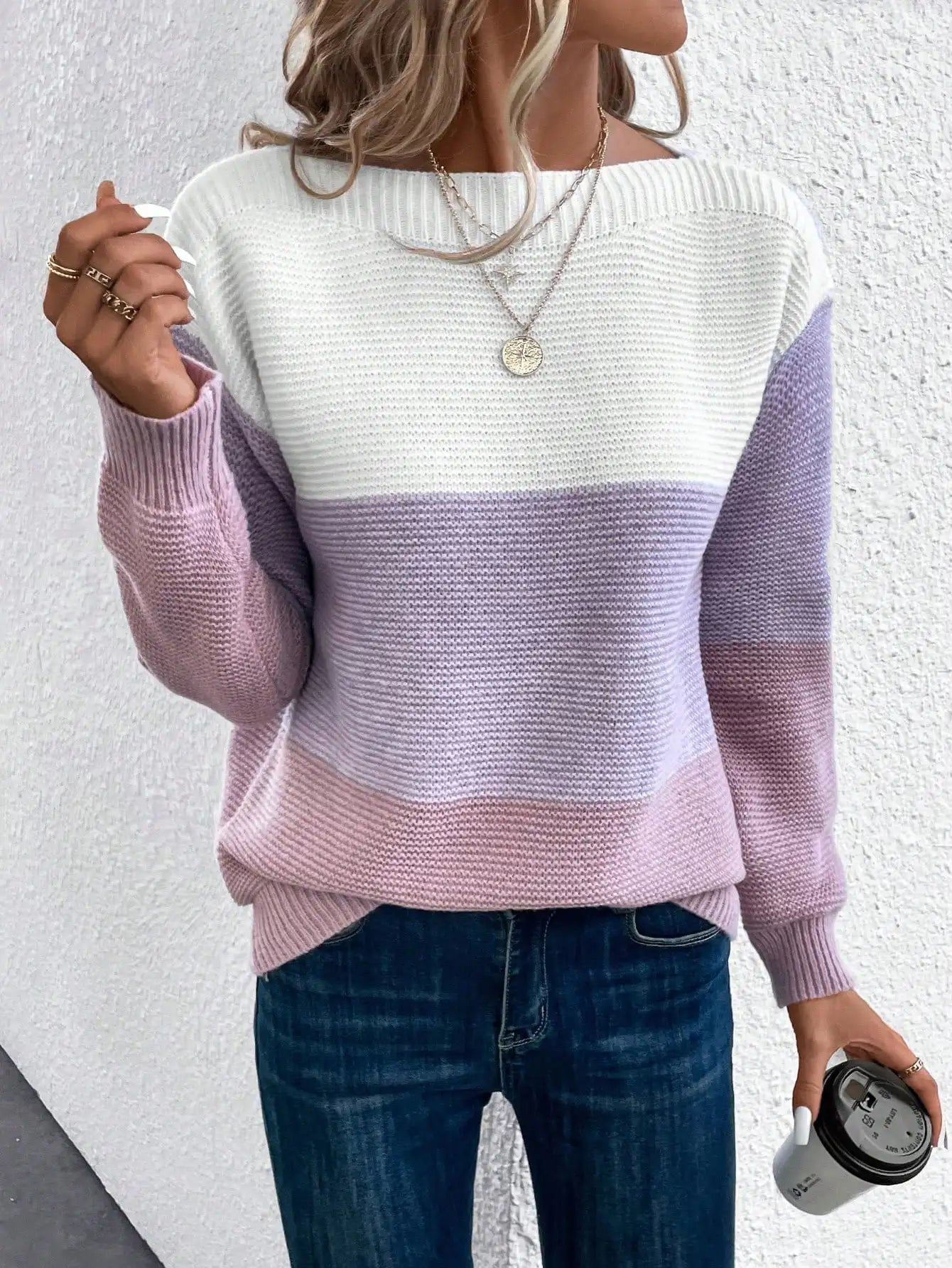 Rhea | Elegant knitted winter jumper