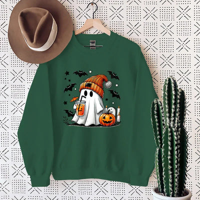 NovaWeen | Cosy Halloween sweatshirt with ghost print