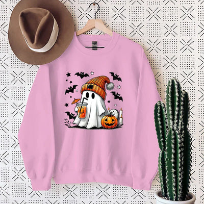 NovaWeen | Cosy Halloween sweatshirt with ghost print
