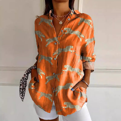Natalie | Blouse with colourful pattern in a modern look
