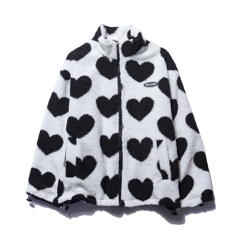 BacioDeluxe | Double-sided heart coat