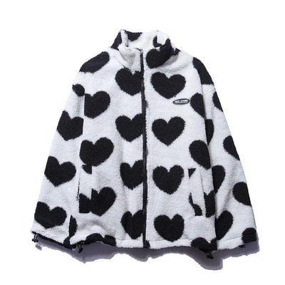 BacioDeluxe | Double-sided heart coat