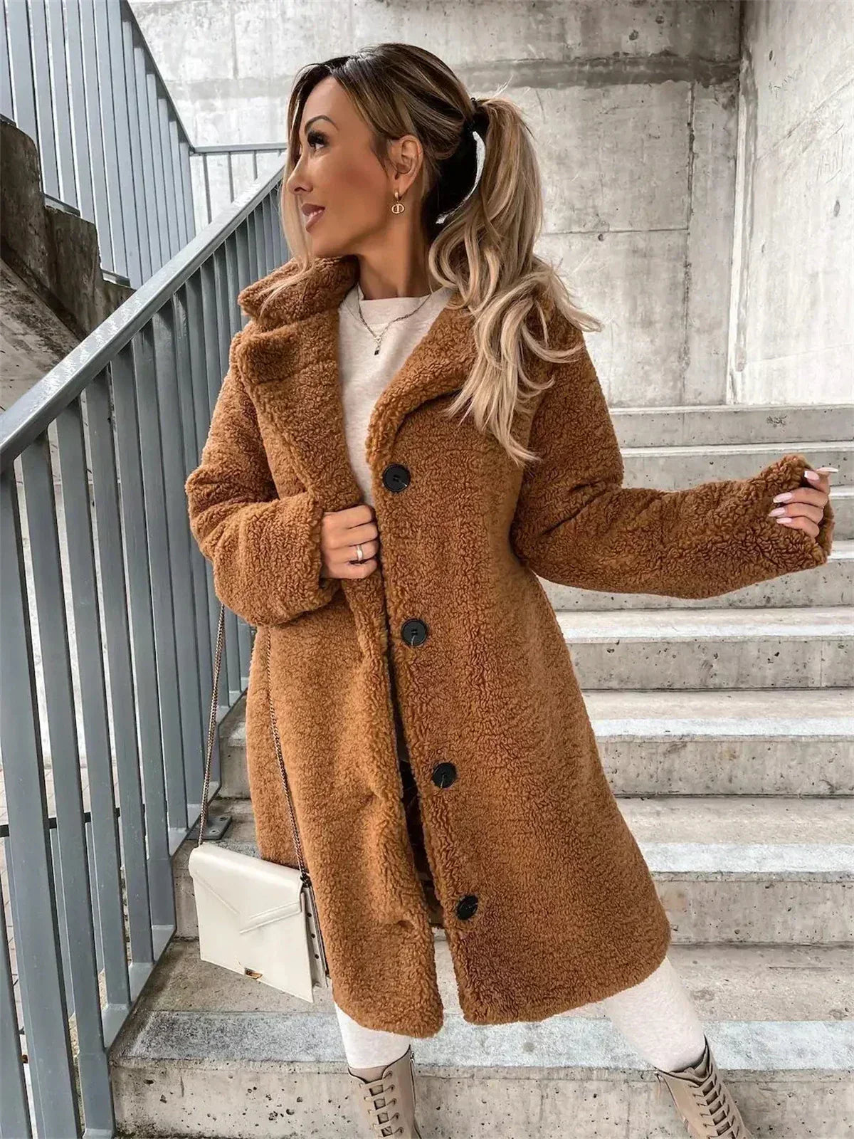 Emma | Cosy teddy jacket for relaxed outfits