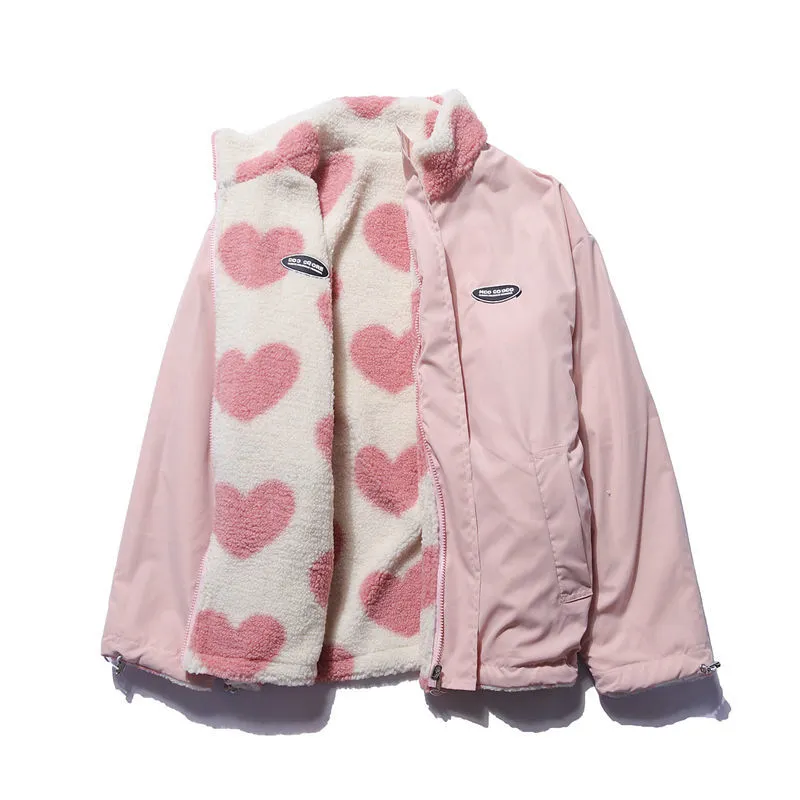 BacioDeluxe | Double-sided heart coat